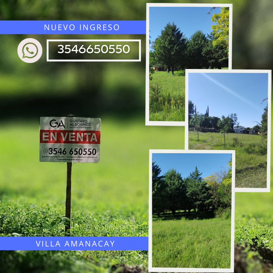 Lotes, Villa Amancay, Calamuchita MZ 52 LT 1, 2, 3